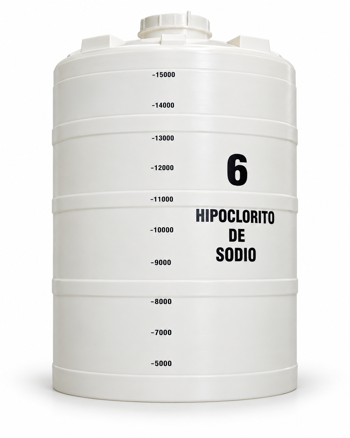 Tanque de hipoclorito de sodio